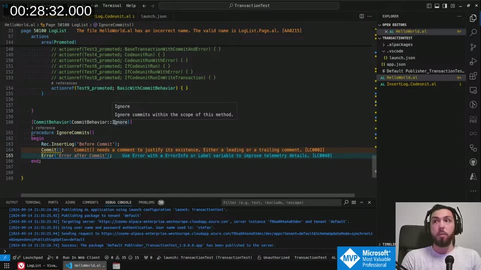 CommitBehavior::Ignore tooltip in VS Code