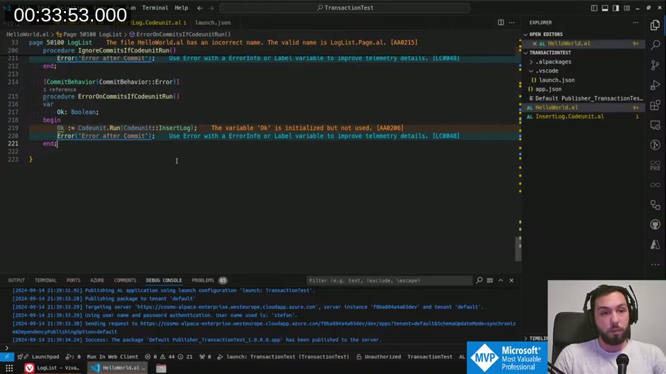 ErrorOnCommitsIfCodeunitRun procedure code
