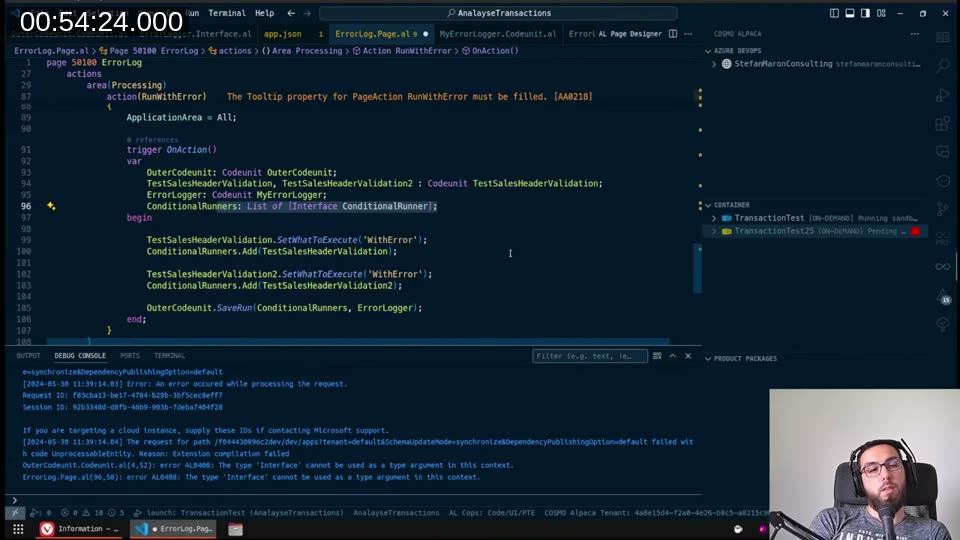 Calling page showing the full runner list setup