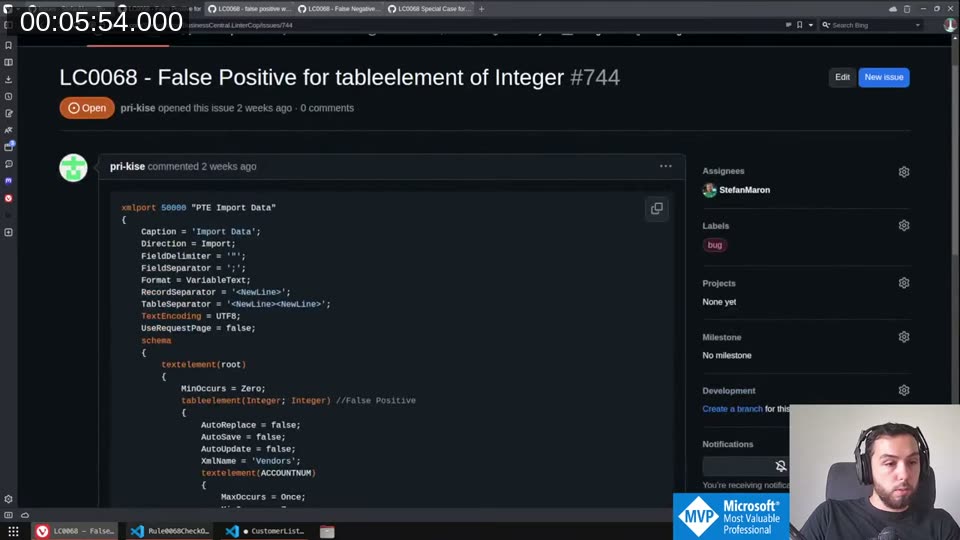 GitHub issue #744: LC0068 false positive for tableelement of Integer
